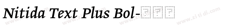Nitida Text Plus Bol字体转换 Nitida Text Plus Bol字体转换